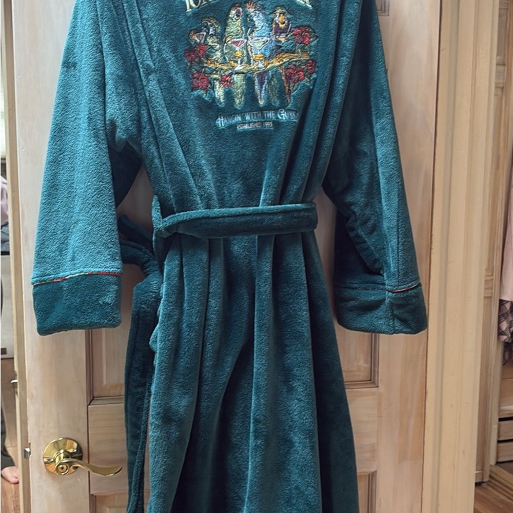 Tommy Bahama Plush Teal Bath Robe